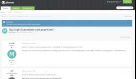 
							         RSS login (username and password) - General - µTorrent Community ...								  
							    
