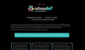 
							         RSVP Events - Whoozin								  
							    