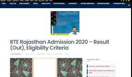 
							         RTE Rajasthan Admission 2019 – Application ... - AglaSem Schools								  
							    