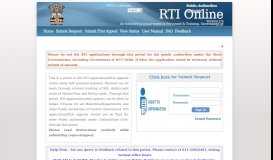 
							         RTI Online :: Home | Submit RTI Request | Submit RTI First Appeal ...								  
							    