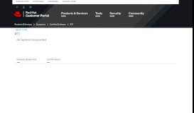 
							         RTI - Red Hat Certified Software - Red Hat Customer Portal								  
							    