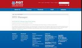 
							         RTO Manager | RGIT Australia - Melbourne Campus | Royal ...								  
							    