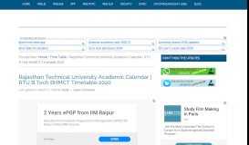 
							         RTU time table 2019 | Rajasthan Technical University timetable MCA ...								  
							    