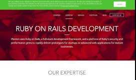 
							         Ruby on Rails Development and Consulting | Iflexion								  
							    