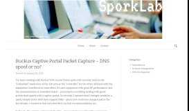 
							         Ruckus Captive Portal Packet Capture – DNS spoof or no? | SporkLab								  
							    