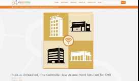 
							         Ruckus Unleashed, The Controller-less Access Point Solution for SMB ...								  
							    