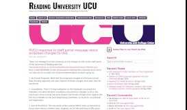 
							         RUCU response to staff portal message about proposed changes to ...								  
							    