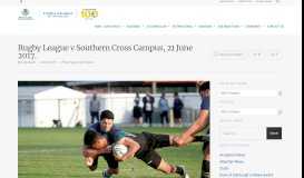 
							         Rugby League v Southern Cross Campus, 21 June 2017. - Mount ...								  
							    