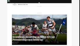 
							         Rugby news, results, live scores and commentary from New Zealand ...								  
							    