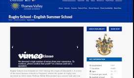
							         Rugby School - Thames Valley Summer Schools								  
							    