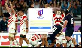 
							         Rugby World Cup - Login								  
							    