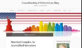 
							         rule 506(c) deals | Crowdfunding & FinTech Law Blog								  
							    