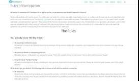 
							         Rules of Participation - hp's Developer Portal								  
							    