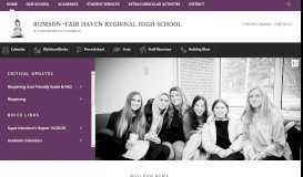
							         Rumson-Fair Haven Regional High School / Homepage								  
							    