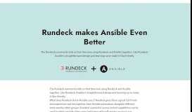 
							         Rundeck makes Ansible even better | Rundeck Integrations								  
							    