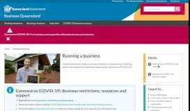 
							         Running a business | Business Queensland								  
							    