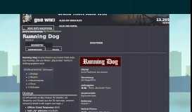 
							         Running Dog | GTA Wiki | FANDOM powered by Wikia								  
							    