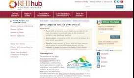
							         Rural Project Summary: West Virginia Health Data Portal - Rural ...								  
							    