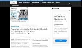 
							         Rusangu University, RU Student Portal: studentsystem.ru.edu ...								  
							    