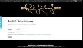 
							         Rush 24/7 - Confirm Membership - The Rush Limbaugh Show								  
							    
