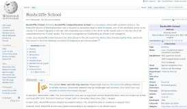 
							         Rushcliffe School - Wikipedia								  
							    