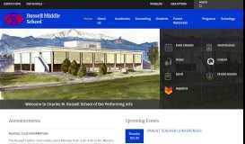 
							         Russell Middle School / Homepage - Colorado Springs School District ...								  
							    