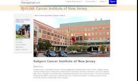
							         Rutgers Cancer Institute of New Jersey - Navigating Care								  
							    