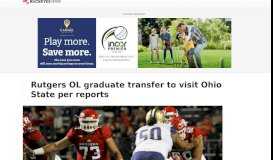 
							         Rutgers OL graduate transfer set to visit Ohio State – Buckeyes Wire								  
							    