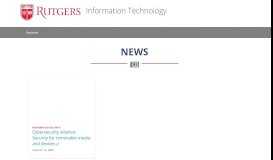 
							         Rutgers-UMDNJ Integration - Technology | Office of Information ...								  
							    