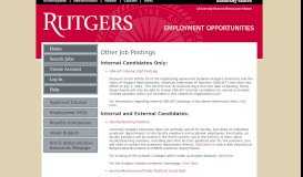 
							         Rutgers University Employment Opportunities - Jobs at Rutgers								  
							    