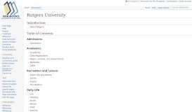 
							         Rutgers University - Wikibooks, open books for an open world								  
							    