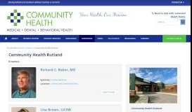 
							         Rutland Community Health Center - Community Health Centers of the ...								  
							    