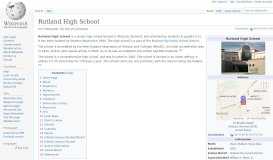 
							         Rutland High School - Wikipedia								  
							    