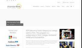 
							         RVA Internship Portal – ChamberRVA								  
							    