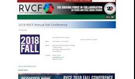
							         RVCF Fall Conference								  
							    