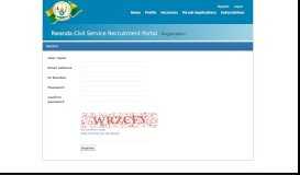 
							         Rwanda Civil Service Recruitment Portal - Register								  
							    