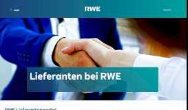 
							         RWE Supplier Portal								  
							    