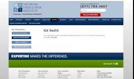 
							         RX Refill | About | Corporate - Michigan Head and Spine Institute								  
							    