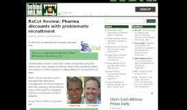 
							         RxCut Review: Pharma discounts with problematic recruitment								  
							    
