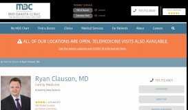 
							         Ryan Clauson, MD - Mid Dakota Clinic								  
							    