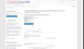 
							         Ryan DeKeyser v. Thyssenkrupp Waupaca, Inc. – CourtListener.com								  
							    