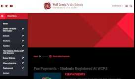 
							         Rycor Online Payments | Wolf Creek Public Schools								  
							    