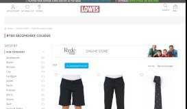 
							         Ryde Secondary College | School Uniform | Schoolwear | Lowes ...								  
							    