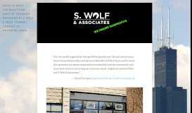 
							         S. Wolf & Associates								  
							    