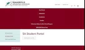 
							         SA Student Portal - Summerville Advantage Academy K-5								  
							    
