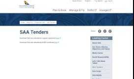 
							         SAA Tenders - South African Airways								  
							    