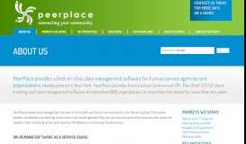 
							         SaaS Data Management Software - PeerPlace								  
							    