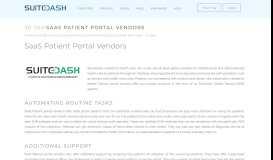 
							         SaaS Patient Portal Vendors :: SuiteDash :: SaaS Project Management ...								  
							    