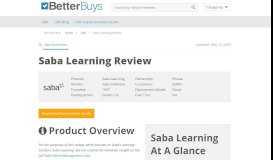 
							         Saba Learning Review – 2019 Pricing, Features, Shortcomings								  
							    