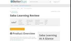 
							         Saba Learning Review – 2020 Pricing, Features, Shortcomings								  
							    